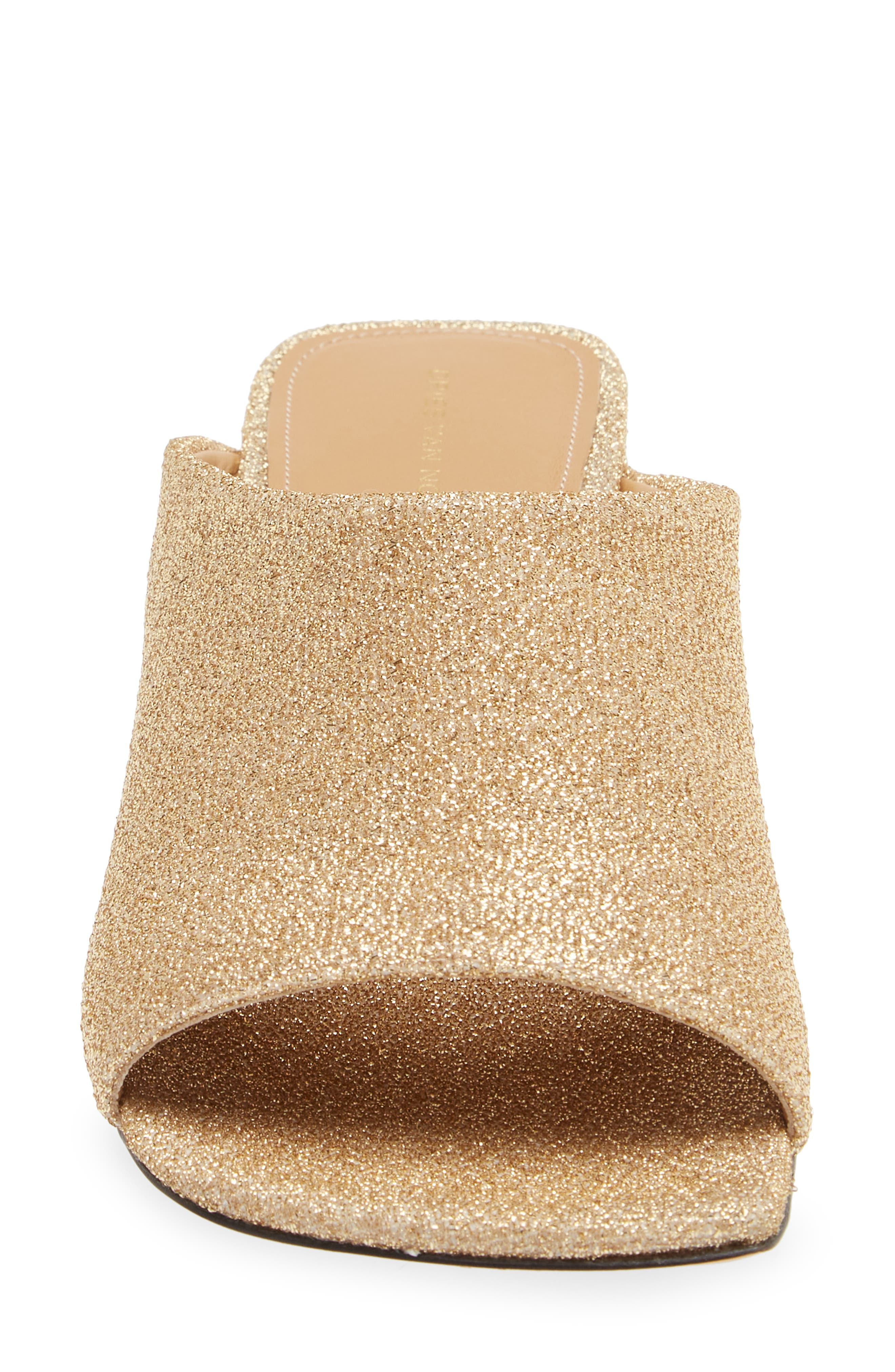 Glitter Slide Sandal, Alternate, color, GOLD