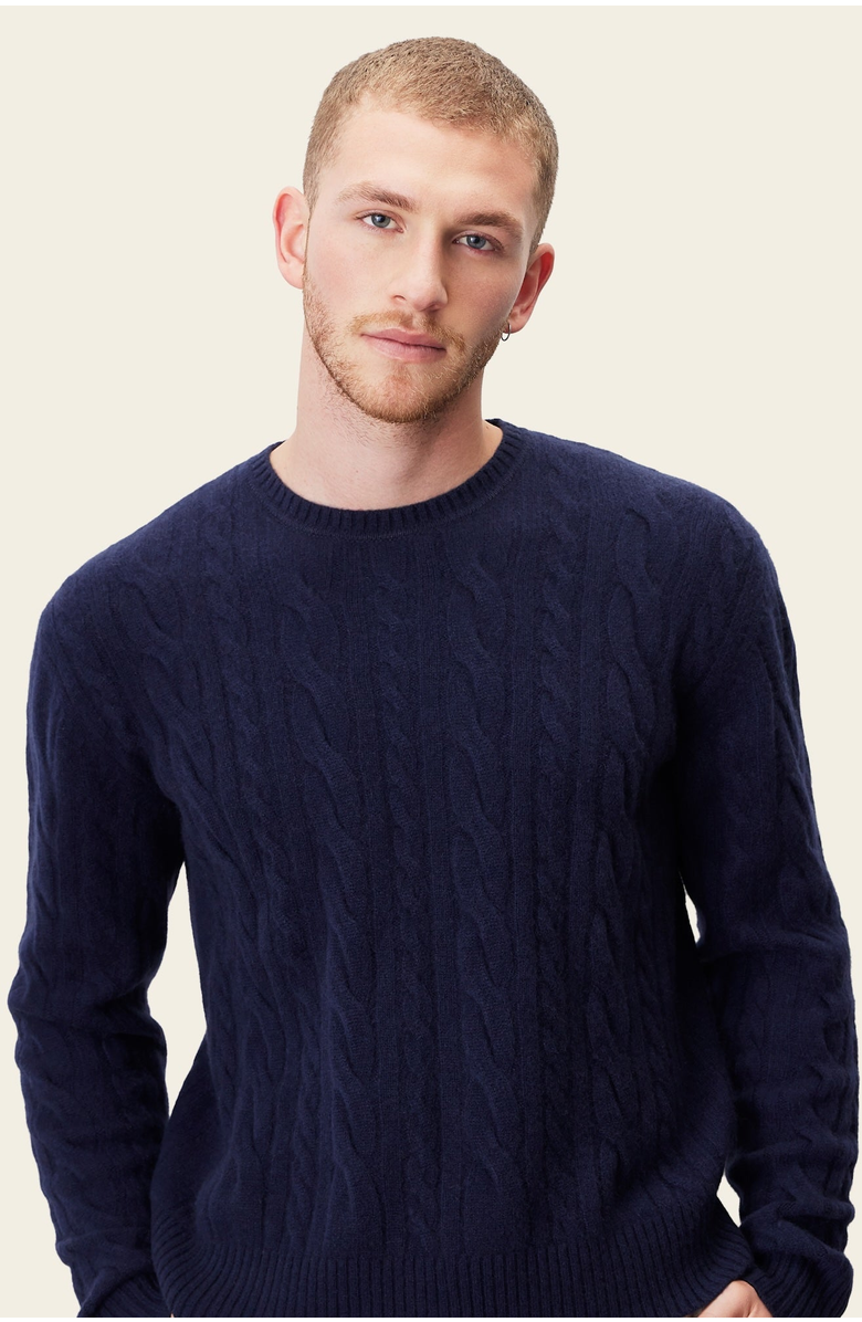 Italic Luke Cashmere Cable Knit Sweater, Main, color, 