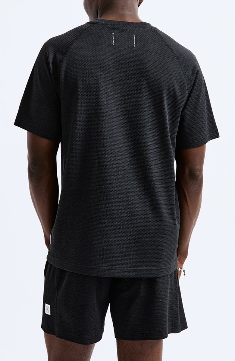Reigning Champ Solotex<sup>®</sup> Mesh Tiebreak Performance T-Shirt, Alternate, color, Black
