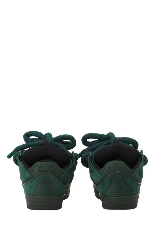 Lanvin Curb Sneakers In Leather With Snake Laces In Multi