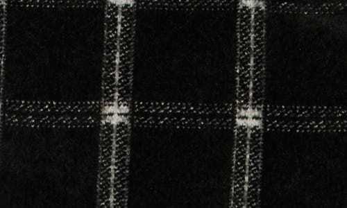 Love Token Plaid Longline Cardigan In Black