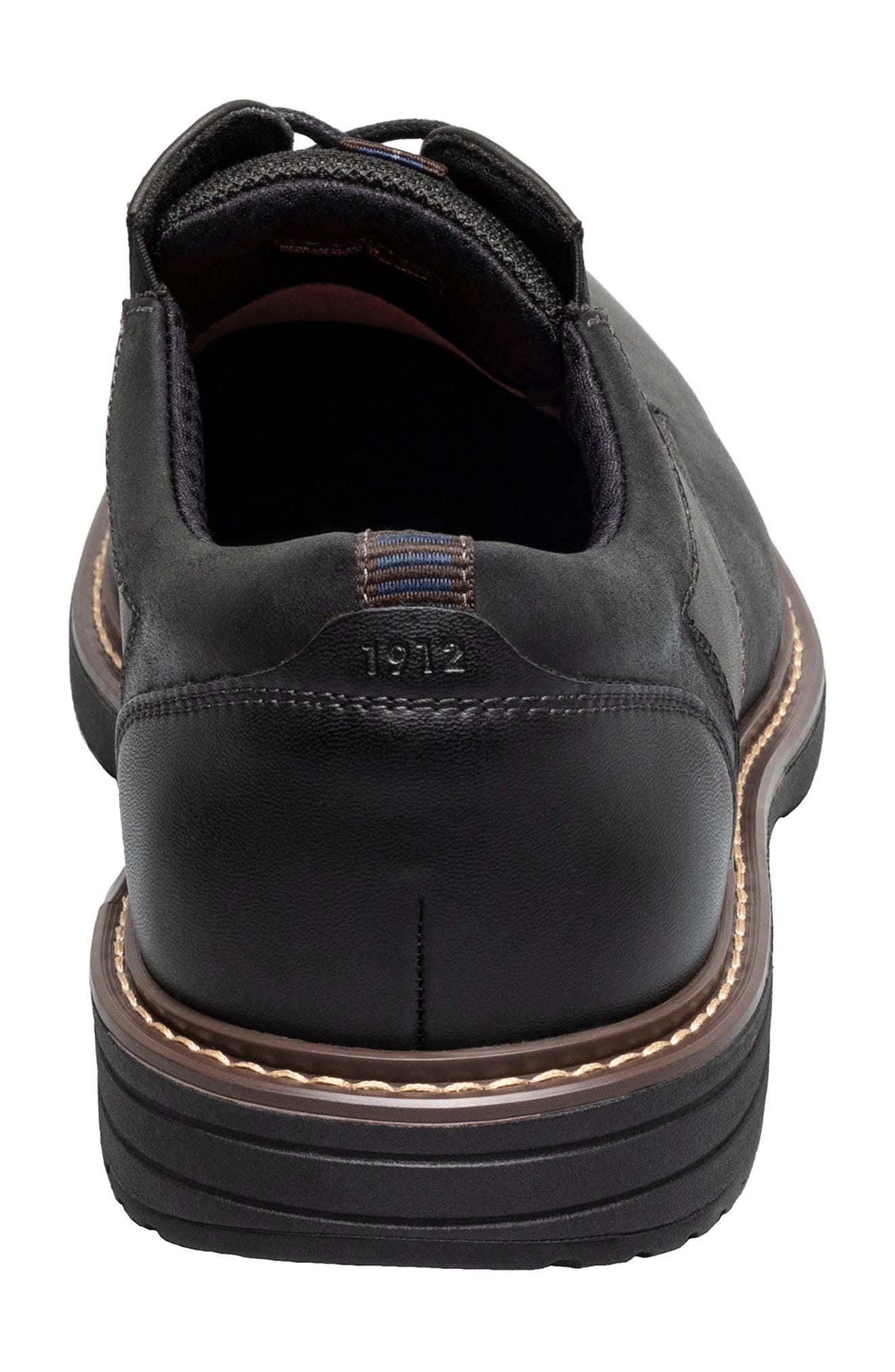 NUNN BUSH Griff Plain Toe Derby, Alternate, color, Black