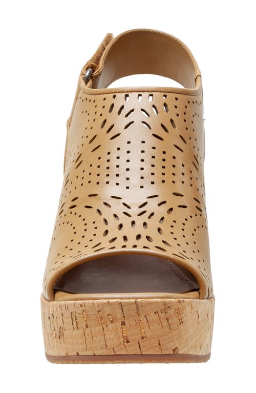 Linea Paolo Viviana Platform Wedge Sandal In Camel