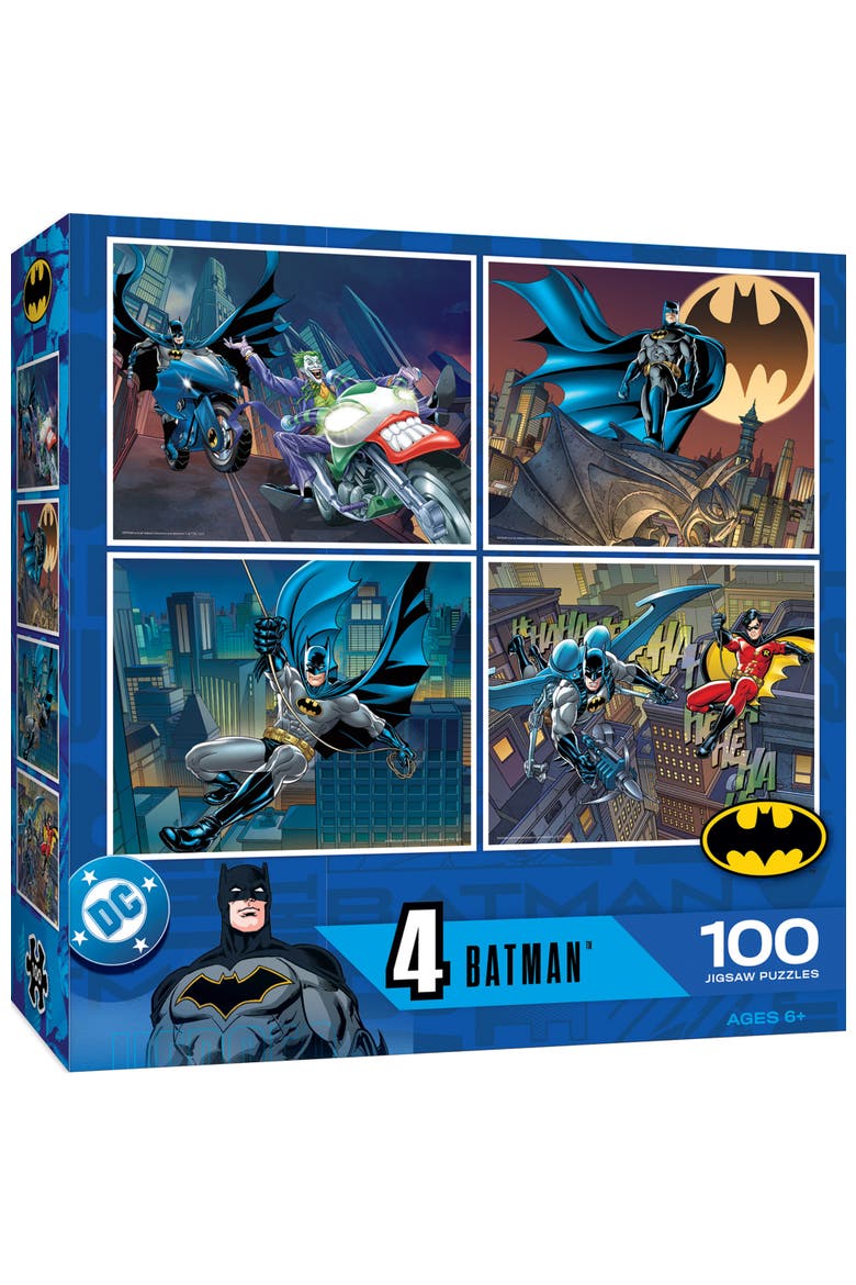 Batman 100pc Puzzles 4-Pack, Main, color, Multicolor