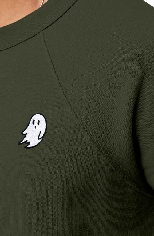 Dalix Ghost Fleece Sweatshirt In Military Green