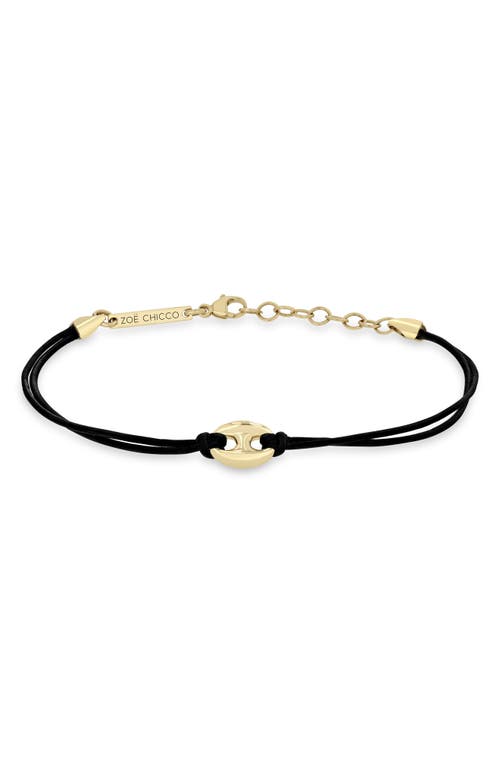 Zoë Chicco 14K Gold Larged Puffed Mariner Link Station Bracelet in 14K Yellow Gold  product