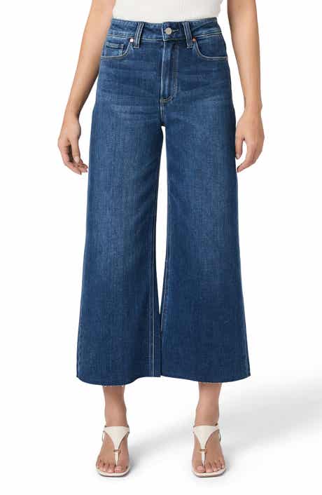 Anessa Raw Hem High Waist Wide Leg Jeans