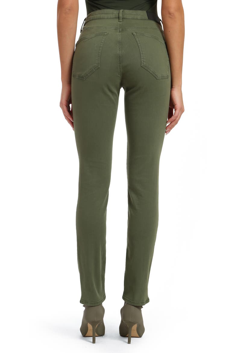 Kathleen High Waist Slim Boyfriend Jeans, Alternate, color, FOREST GREEN