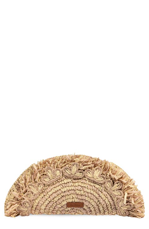 Lily Straw Clutch