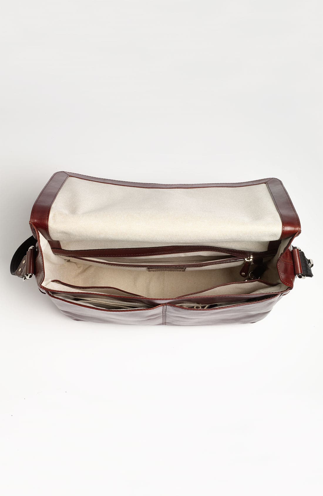 Bosca Leather Messenger Bag, Alternate, color, 