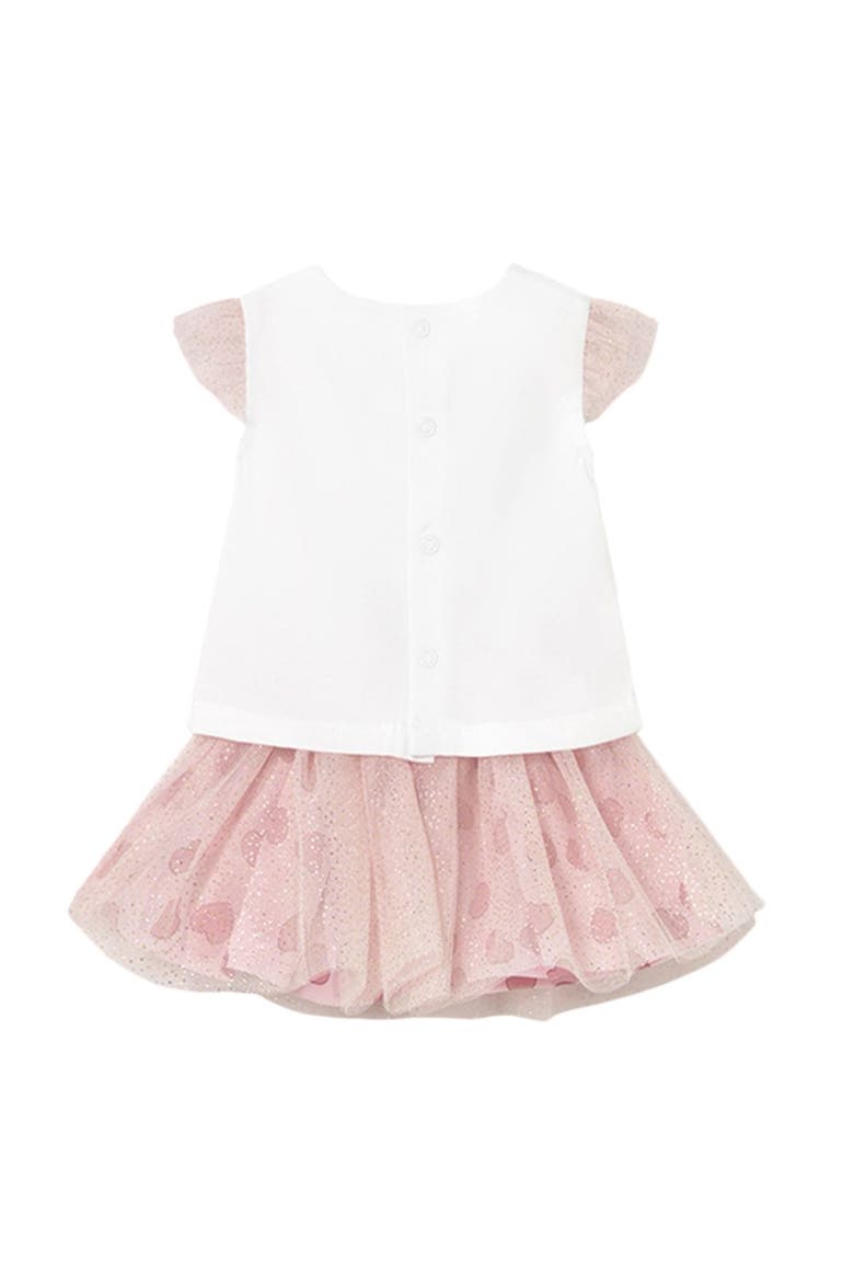 Teddy Baby Rose Skirt Set, Alternate, color, Pink