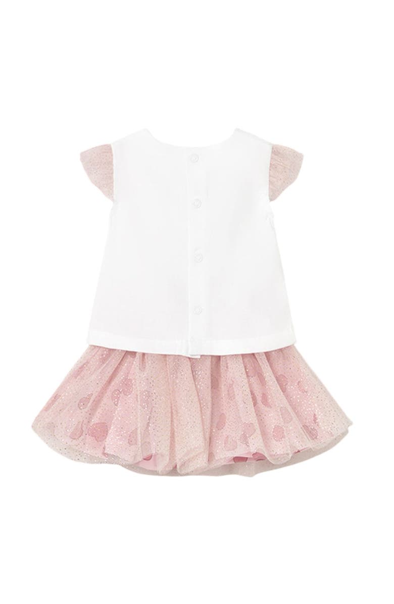 Mayoral Teddy Baby Rose Skirt Set, Alternate, color, Pink