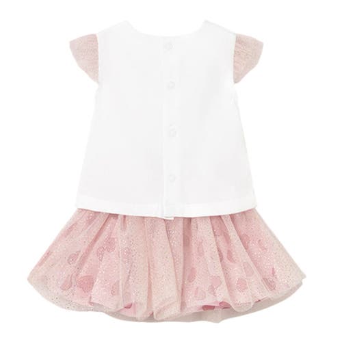 Mayoral Teddy Baby Rose Skirt Set