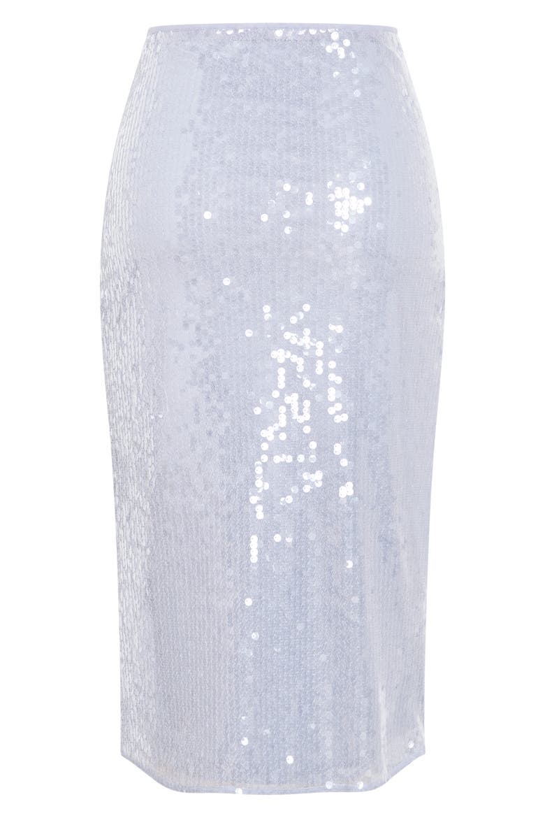 Sequin Midi Skirt, Alternate, color, SKY BLUE