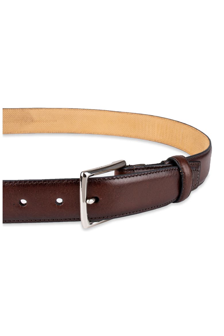 Harrison Leather Belt, Alternate, color, BROWN