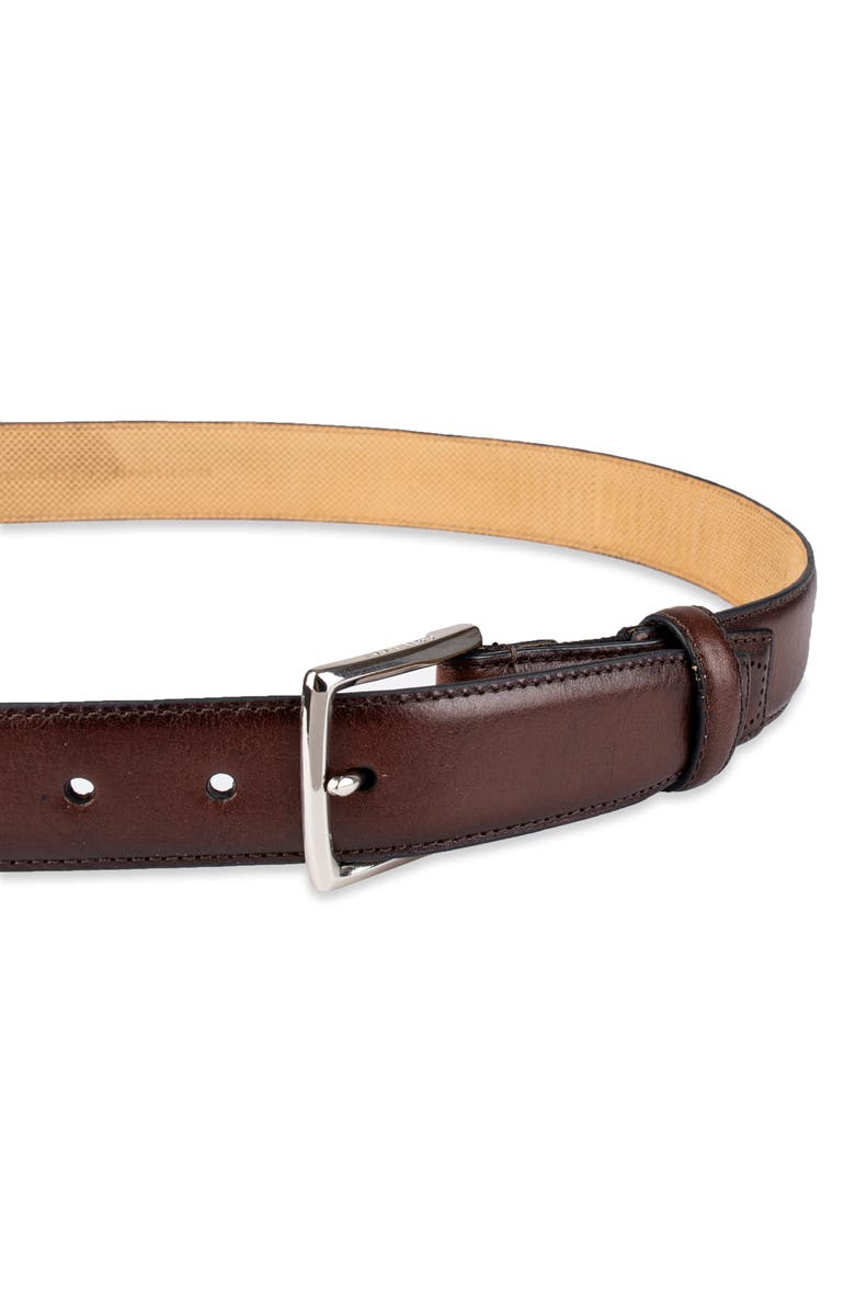 Cole Haan Harrison Leather Belt, Alternate, color, Brown