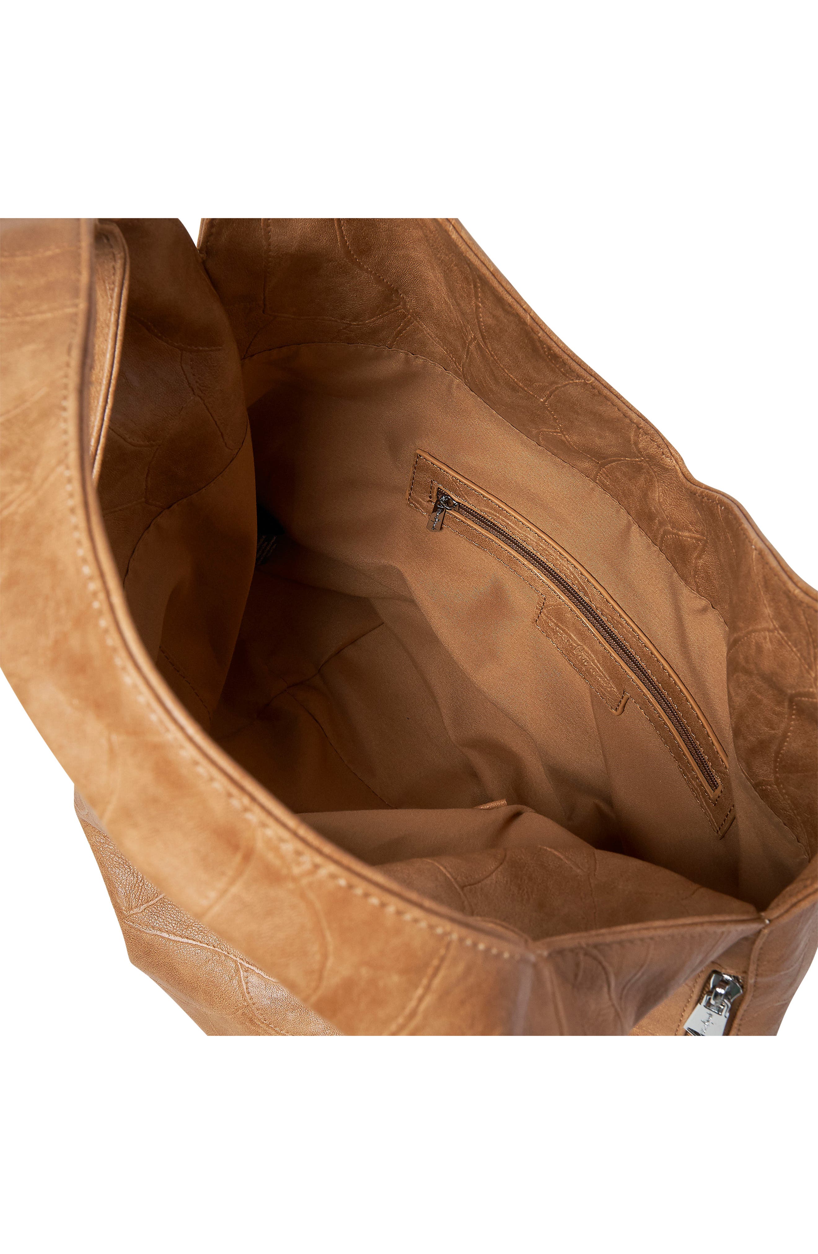 Tenderness Vegan Leather Hobo, Alternate, color, TAN