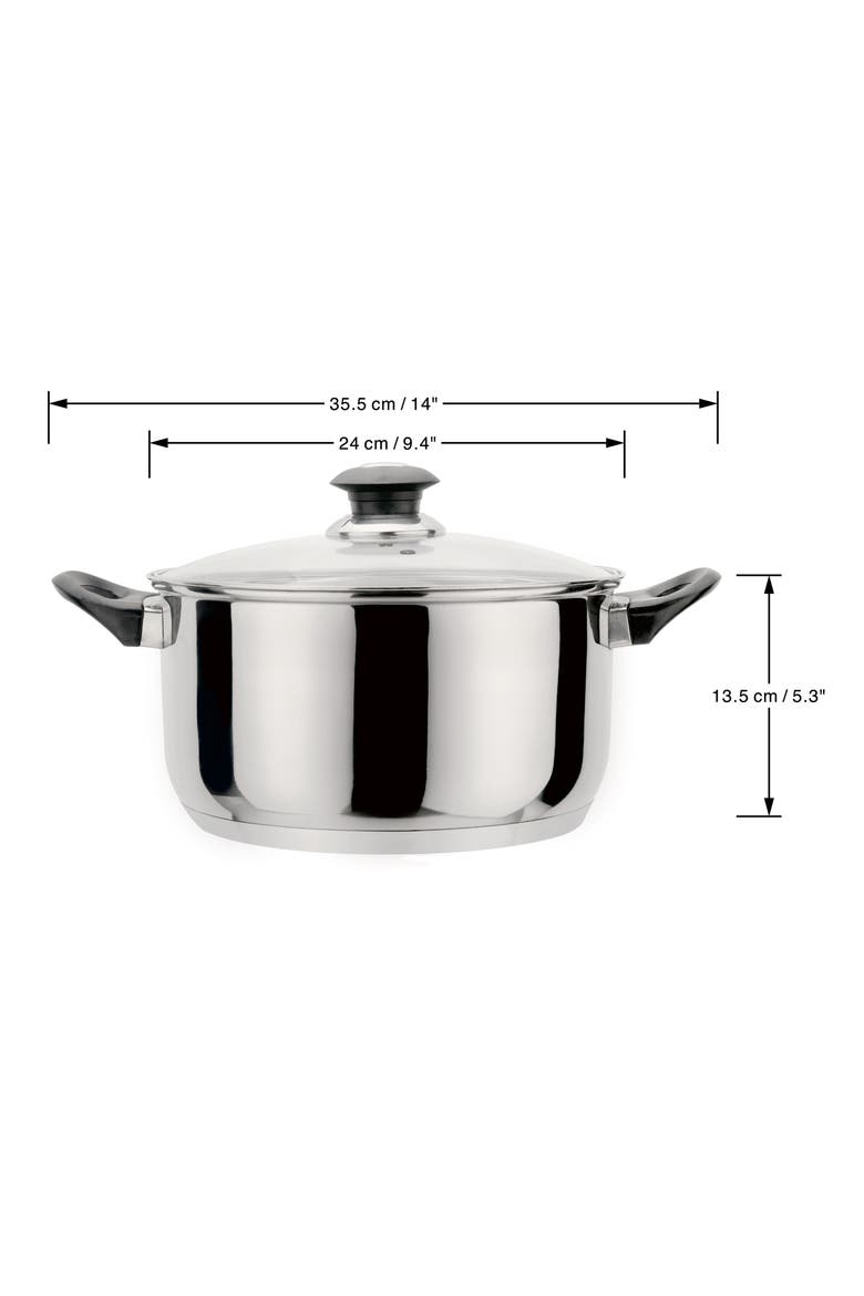7-Piece Stainless Steel Cookware Set, Alternate, color, STAINLESS STEEL