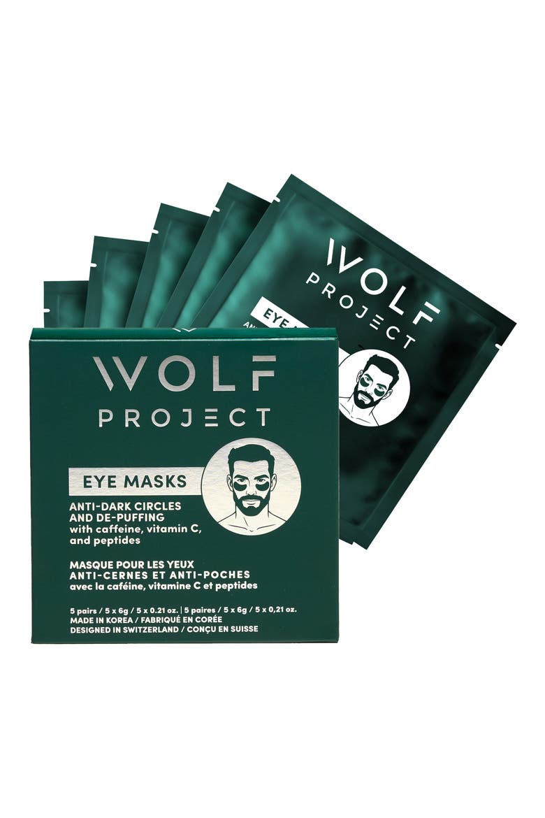 5-Pair Eye Mask Boosters, Main, color, BLACK