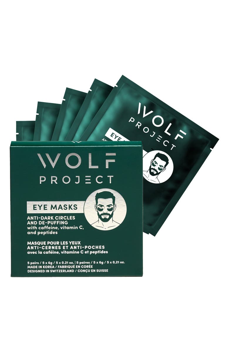 Wolf Project 5-Pair Eye Mask Boosters, Main, color, 