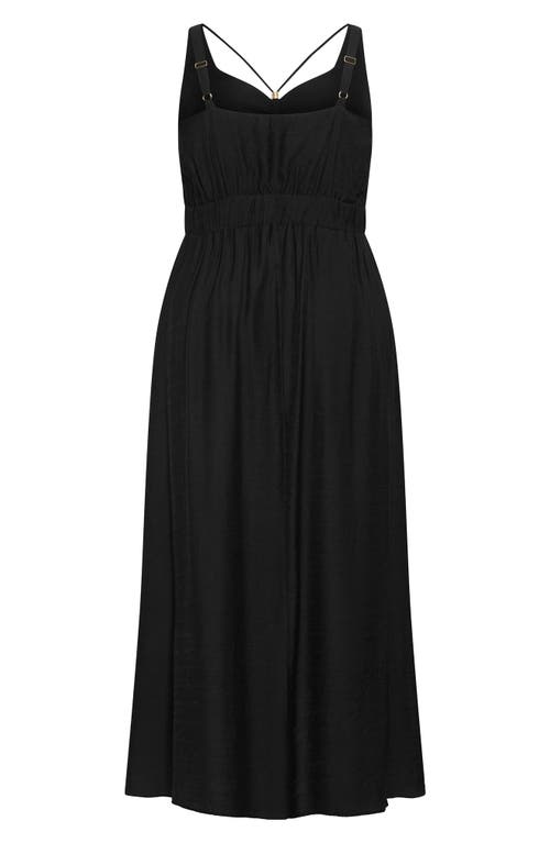 City Chic Iman Dress In Black