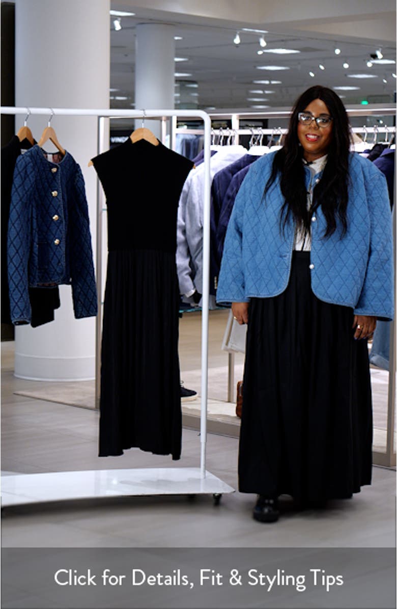 Mixed Media Midi Dress, sales video thumbnail