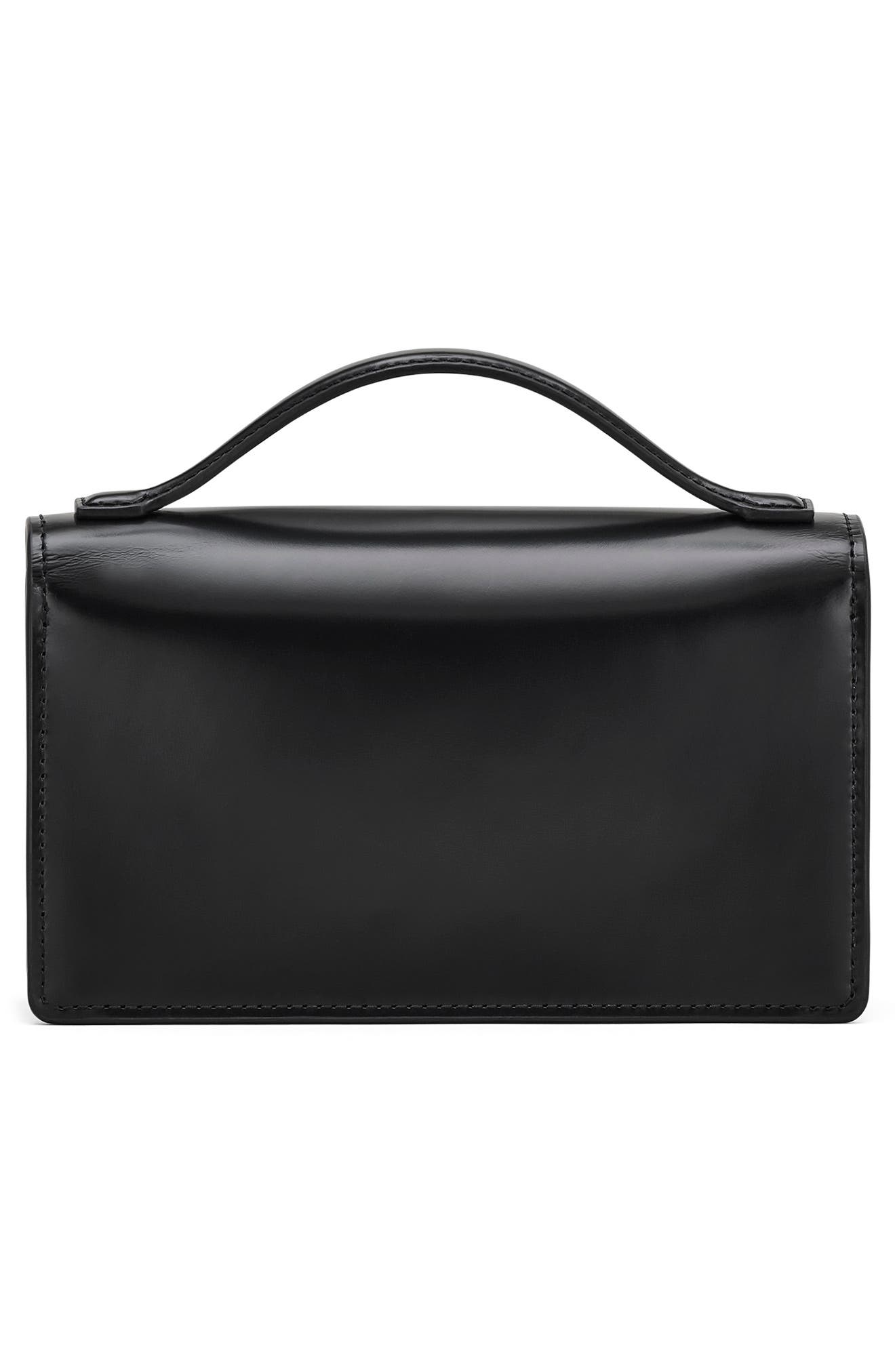 Marc Jacobs The Glam Mirror Mini Bag, Alternate, color, Black