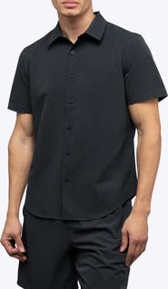 Cuts Crossover Performance Short Sleeve Button-Up Shirt