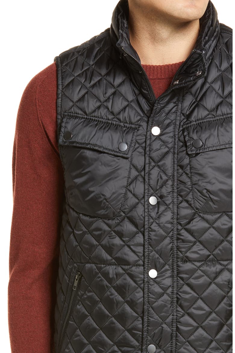 Lightweight Quilted Vest, Alternate, color, BLACK CAVIAR