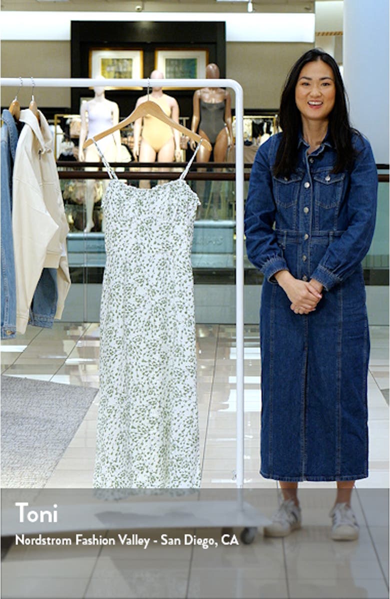 Floral Ruffle Midi Dress, sales video thumbnail