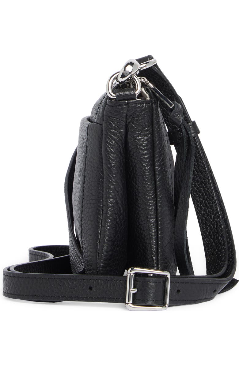 AIMEE Madrid Leather Crossbody Bag, Alternate, color, Black/Black