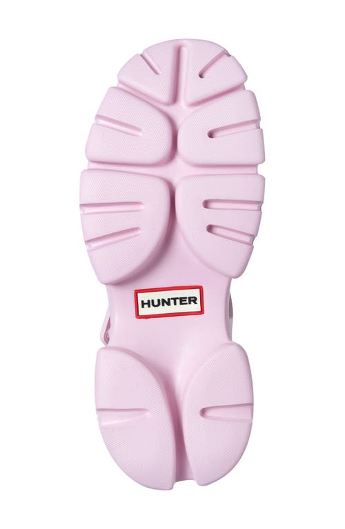Hunter Belah Lug Sole Fisherman Sandal In Light Pink