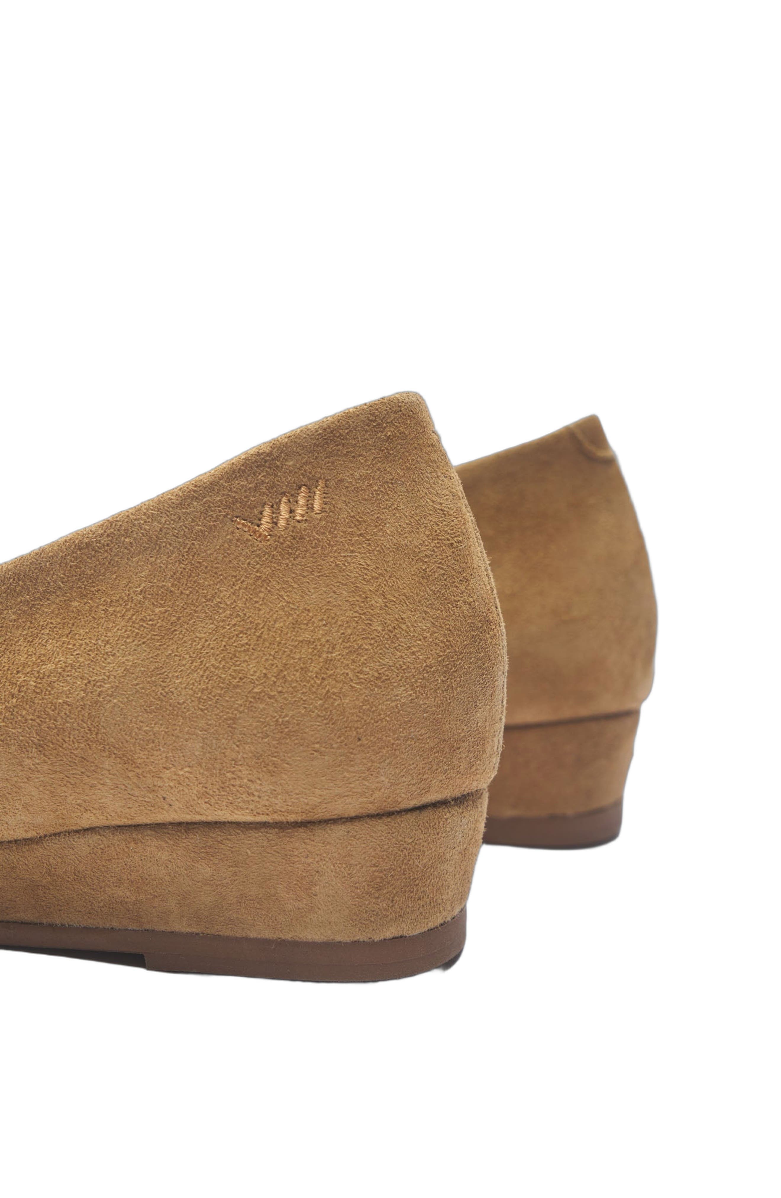 Roma Suede Flats, Alternate, color, Camel