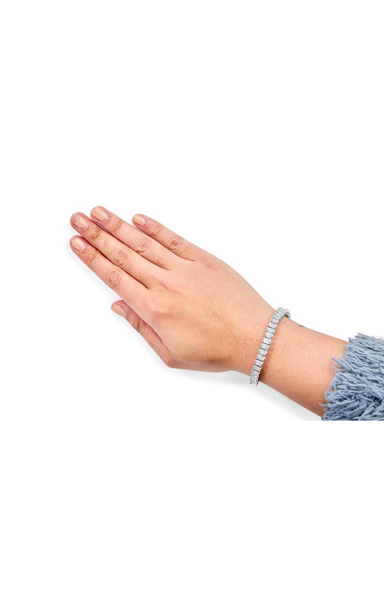 Haus of Brilliance 14K White Gold 5.00 Cttw Diamond Belt and Buckle Tennis Bracelet, Alternate, color, White Gold