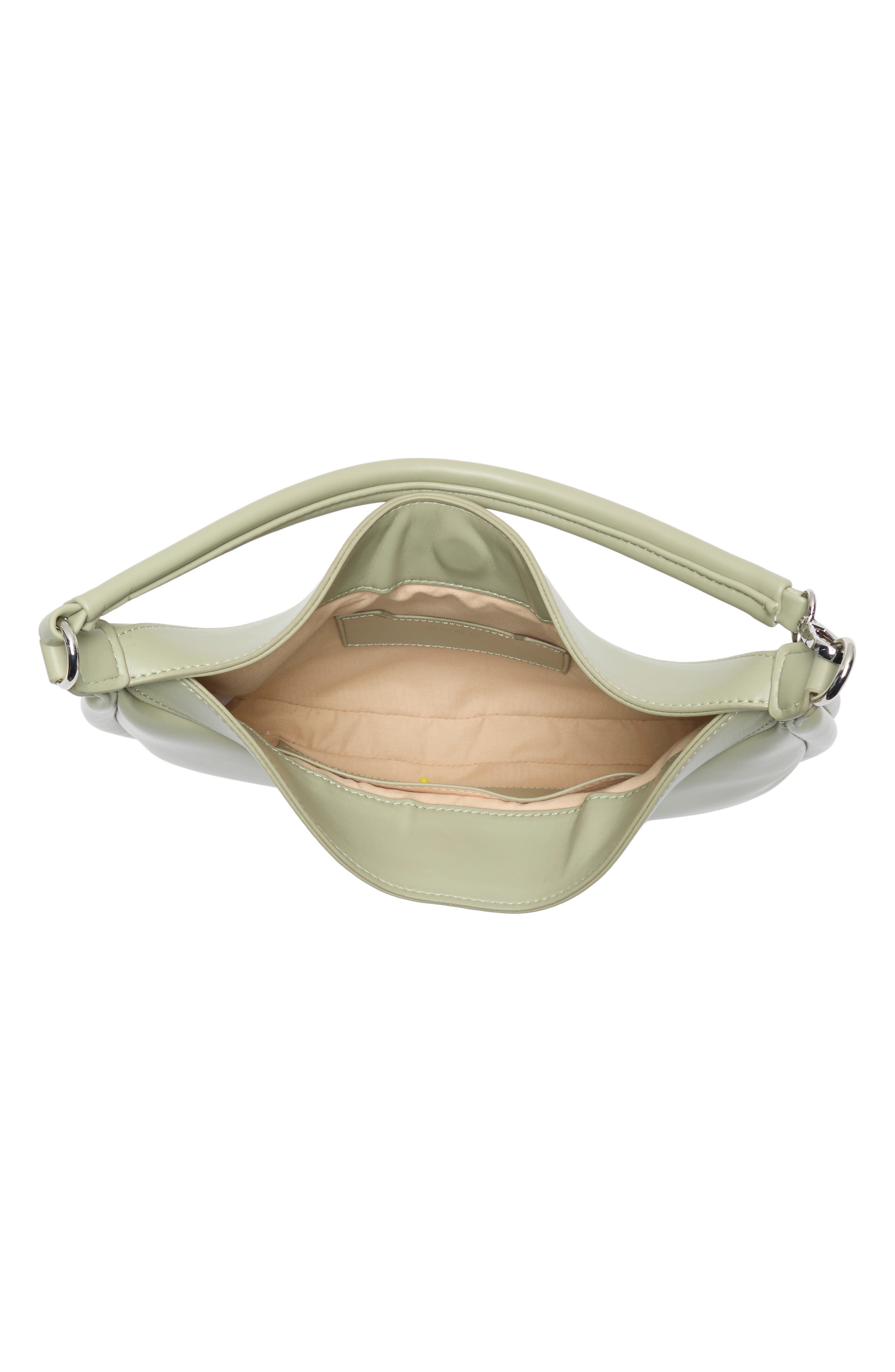 Convertible Faux Leather Shoulder Bag, Alternate, color, SAGE