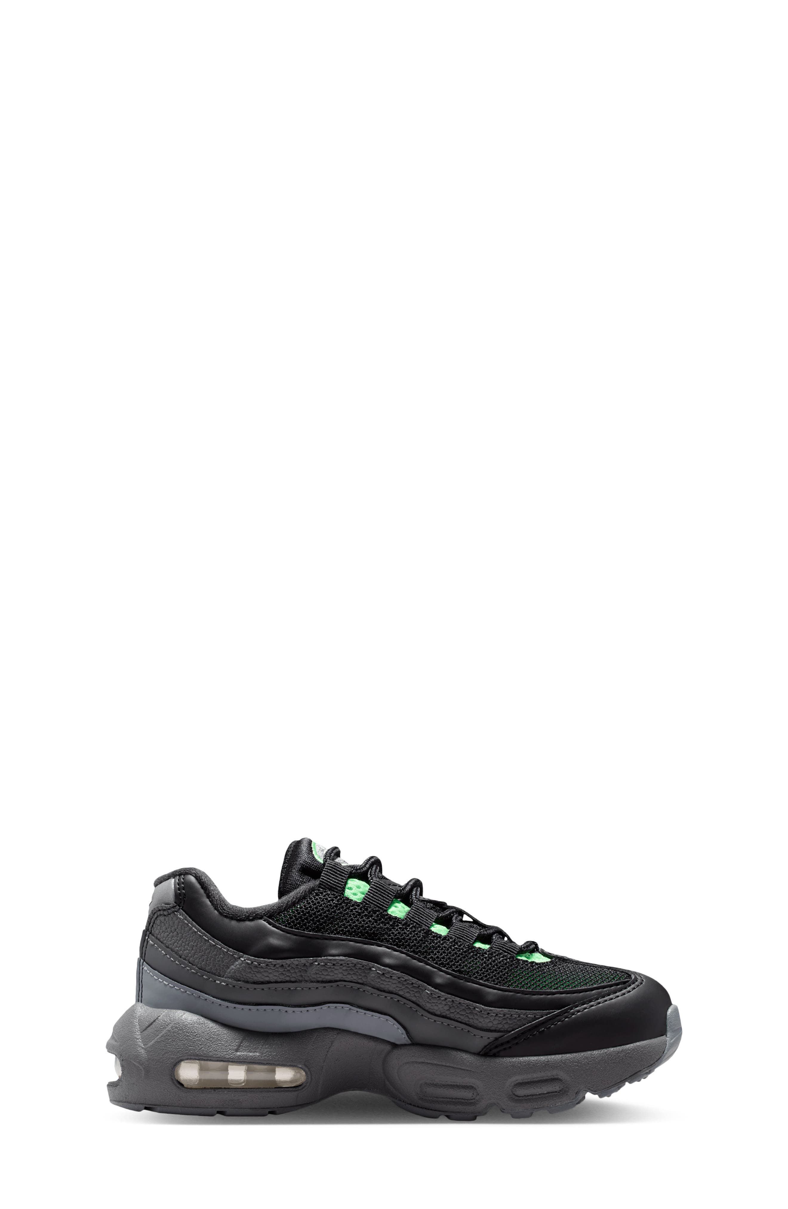 Kids' Air Max 95 Sneaker, Alternate, color, BLACK/ GREY/ IRON/ GREEN