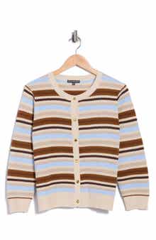 Striped Button Cardigan