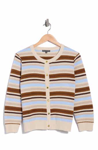 Striped Button Cardigan