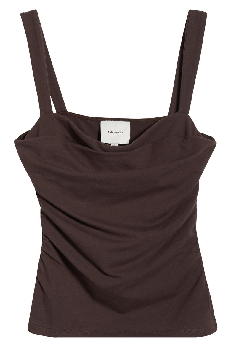 Trish Ruched Tank, Alternate, color, MOLE