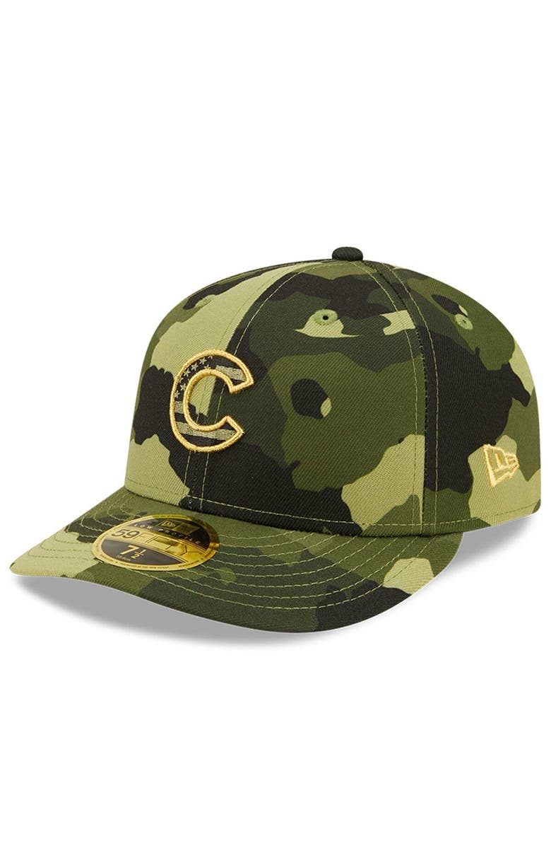 New Era Men's New Era Camo Chicago Cubs 2022 Armed Forces Day On-Field Low Profile 59FIFTY, Alternate, color, Camo