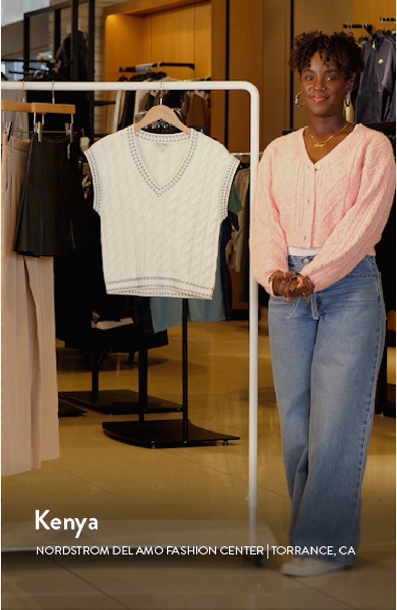 Cable Knit Vest, sales video thumbnail