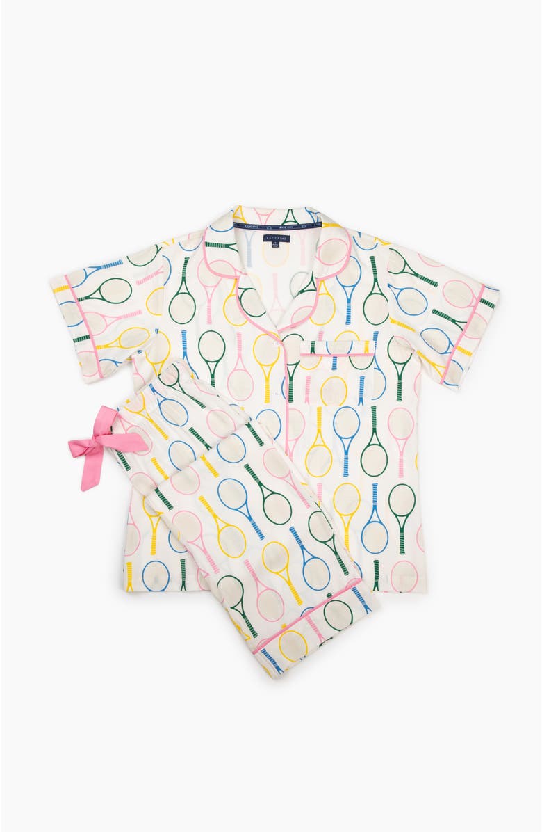 Katie Kime Tennis Time Pants Set, Alternate, color, White