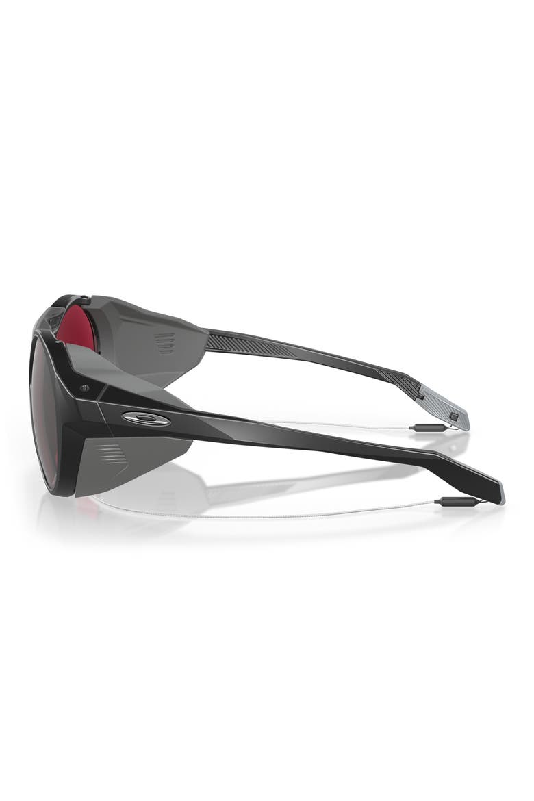 Clifden 54mm Round Sunglasses, Alternate, color, MATTE BLACK / PRIZM SNOW