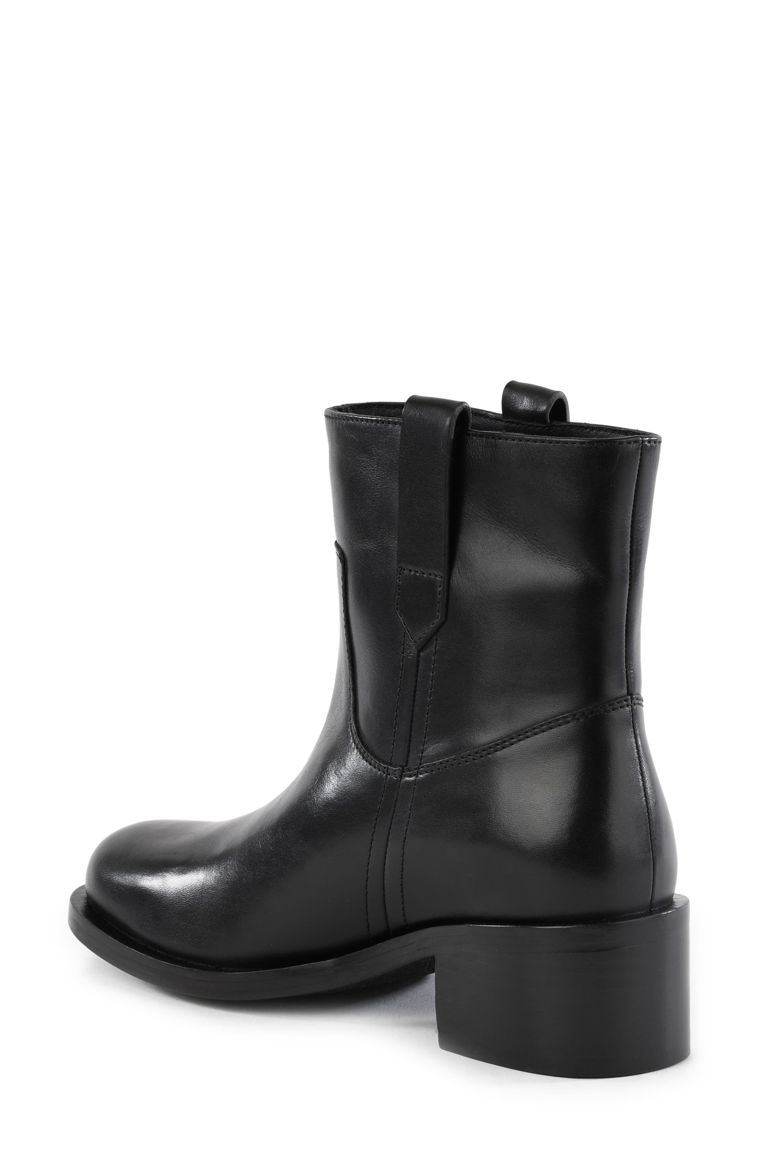 Seychelles Curl Up Leather Boot, Alternate, color, Black