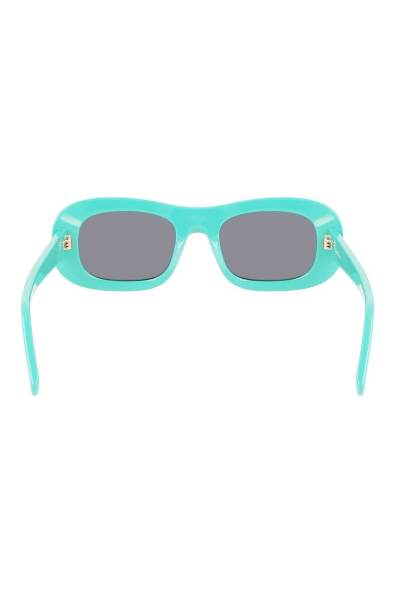Classic 51mm Oval Sunglasses, Alternate, color, GREEN