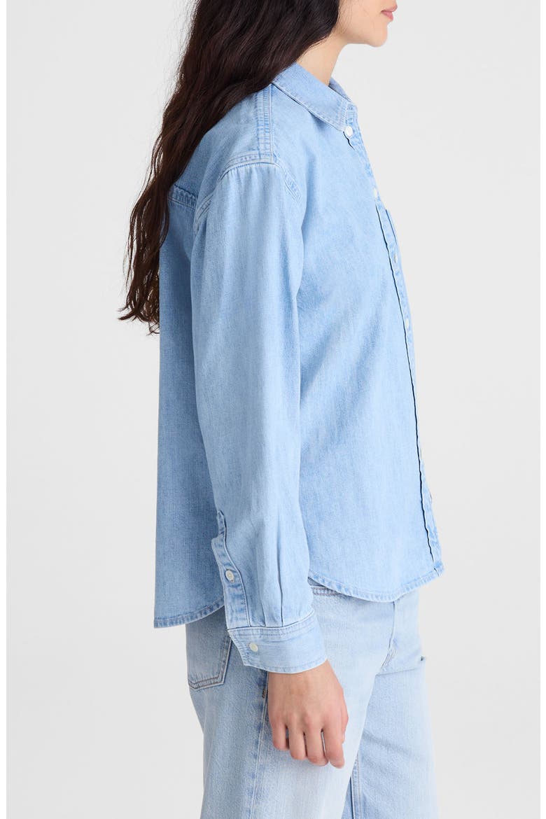 The Easy Denim Button-Up Shirt, Alternate, color, MAUI WASH