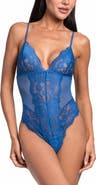 In Bloom by Jonquil Rosemary Strappy Lace Thong Teddy