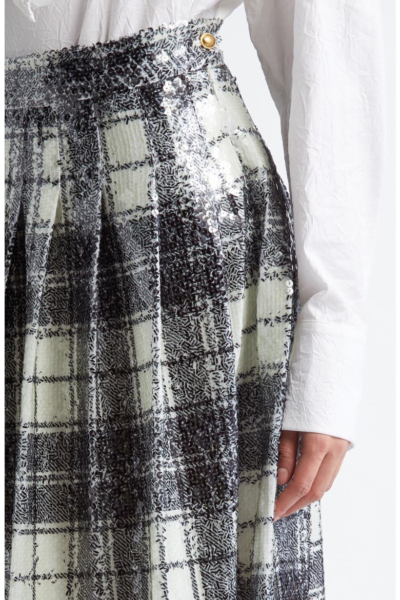 Gender Inclusive Ace Plaid Sequin Skirt, Alternate, color, PLAID SEQUIN