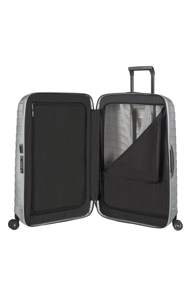 Proxis Hardside 29" Large Checked Spinner Luggage, Alternate, color, Silver