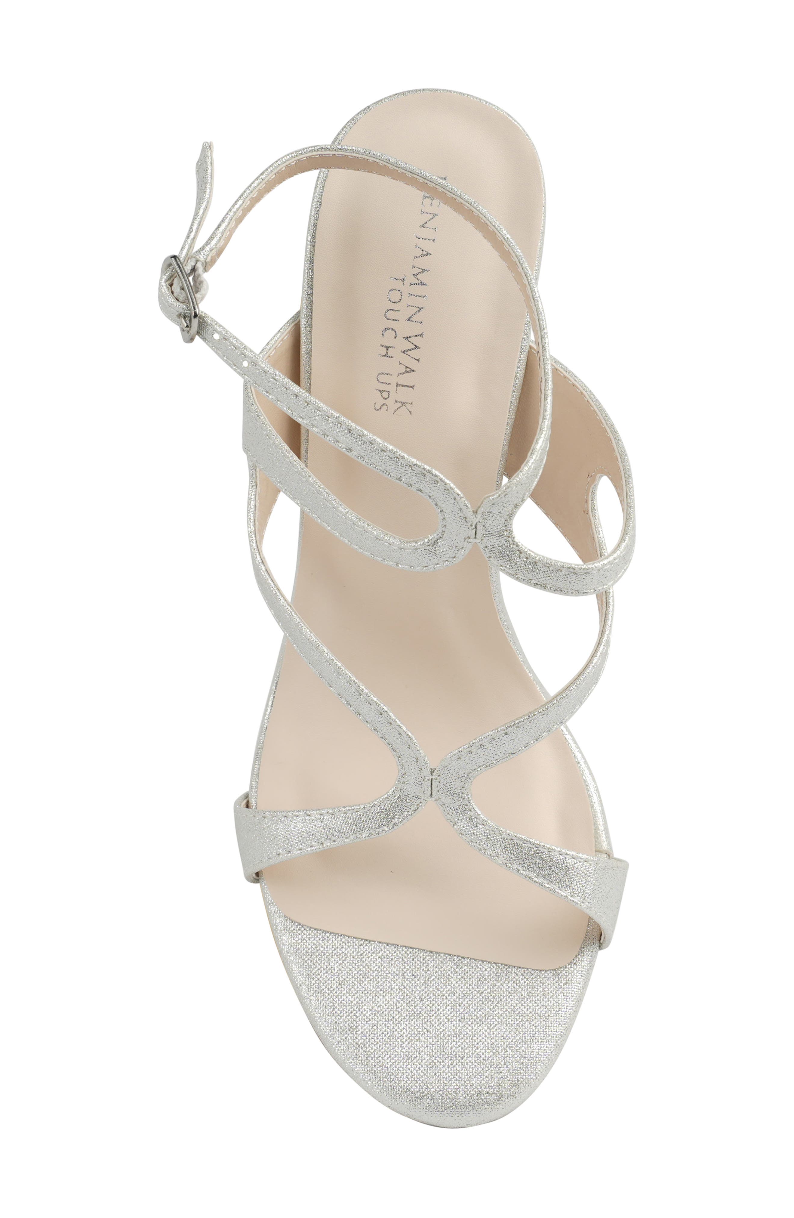 Touch Ups Shiloh Ankle Strap Sandal, Alternate, color, Silver